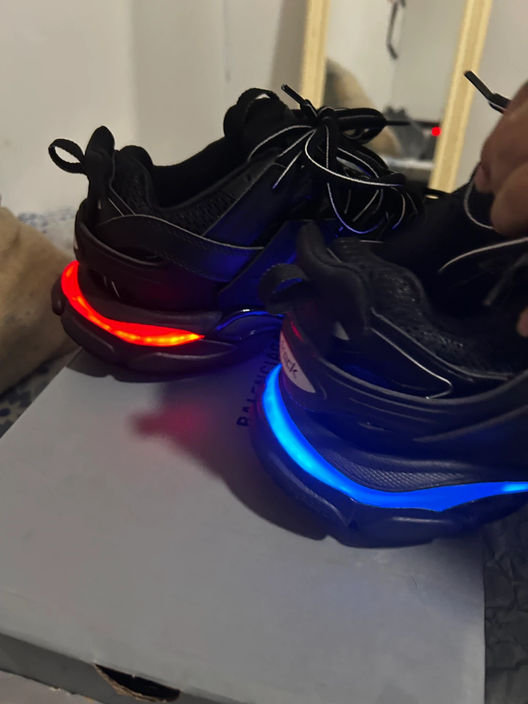 Balenciaga Track LED Sneakers - Black - photo 4