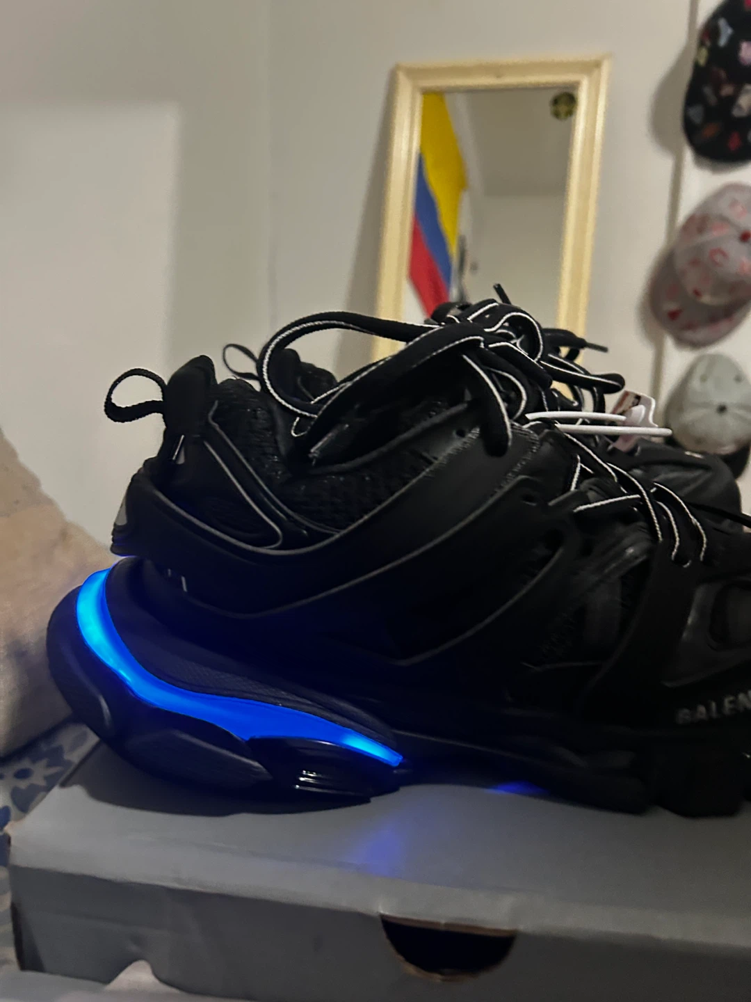 Balenciaga Track LED Sneakers - Black - photo 2