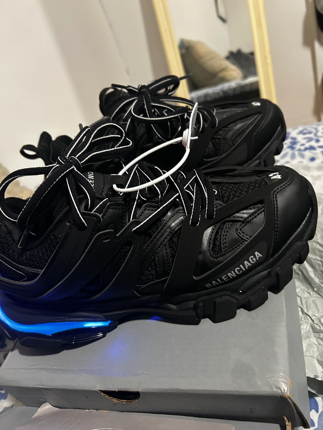 Balenciaga Track LED Sneakers - Black - photo 5