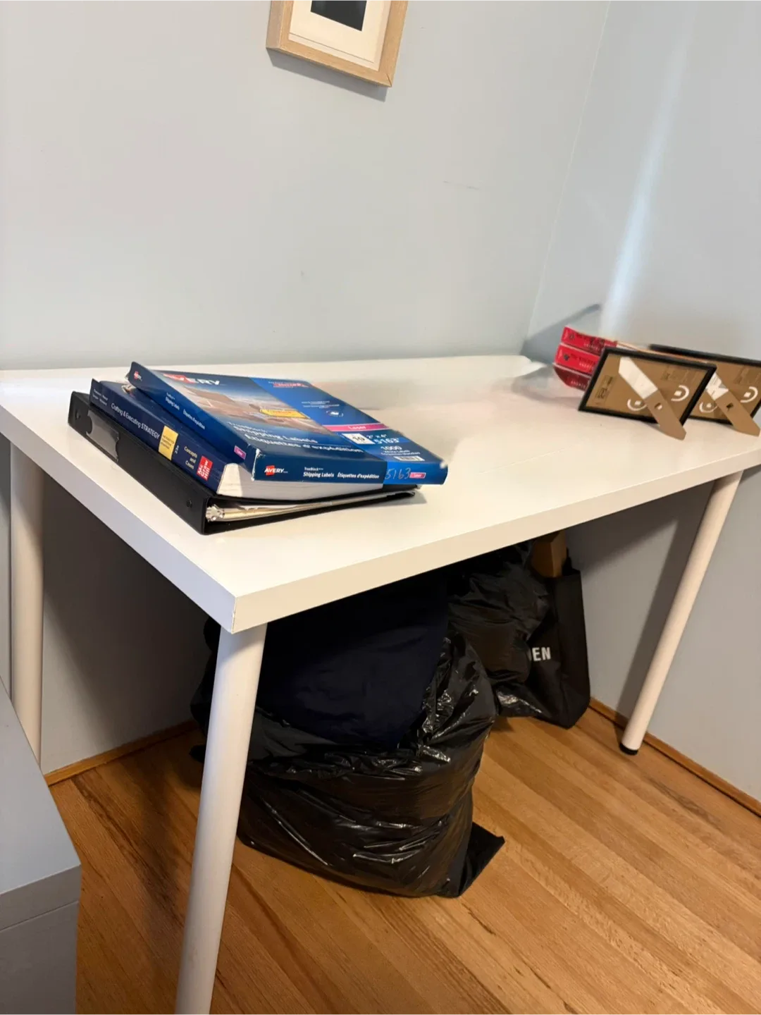 IKEA LAGKAPTEN / ADILS 🥕Desk - White, 120x60 cm thumbnail