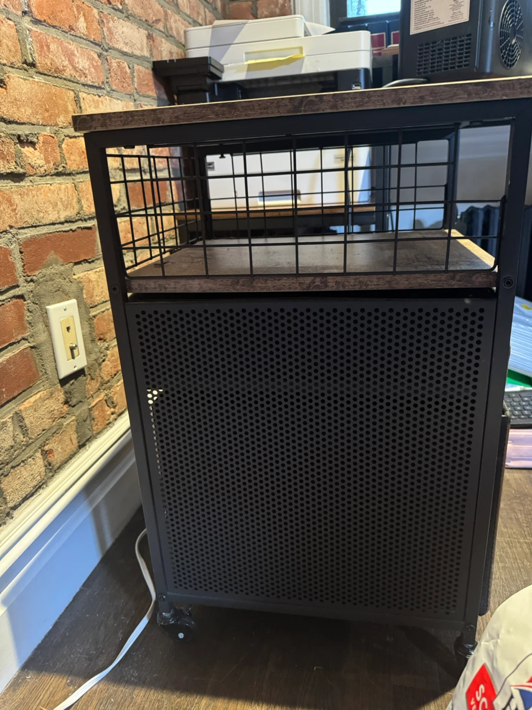 JKsmart Mobile File Cabinet - Rustic Brown & Black - photo 3
