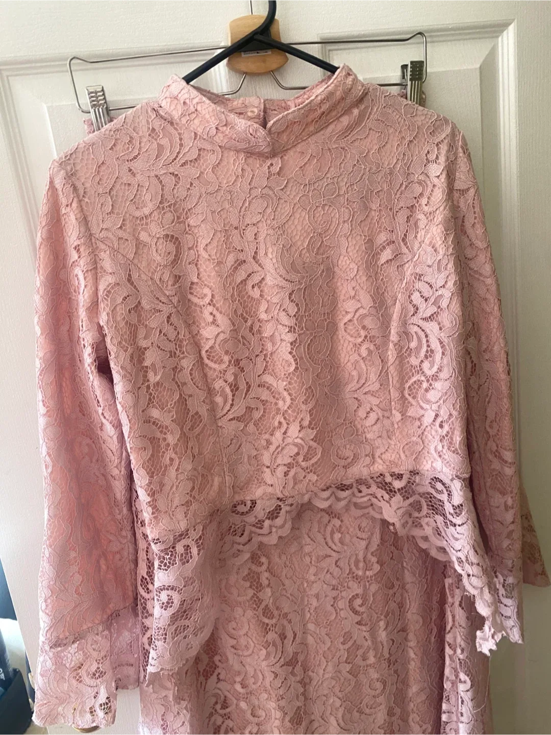 🌸 Blush Lace Two-Piece Set – Elegant & Modest Style 🌸 image indicator(3)