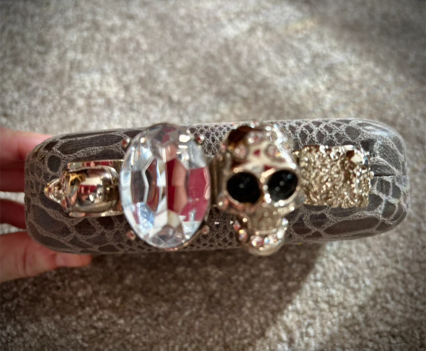 River Island Skull Knuckle Clutch - photo 5
