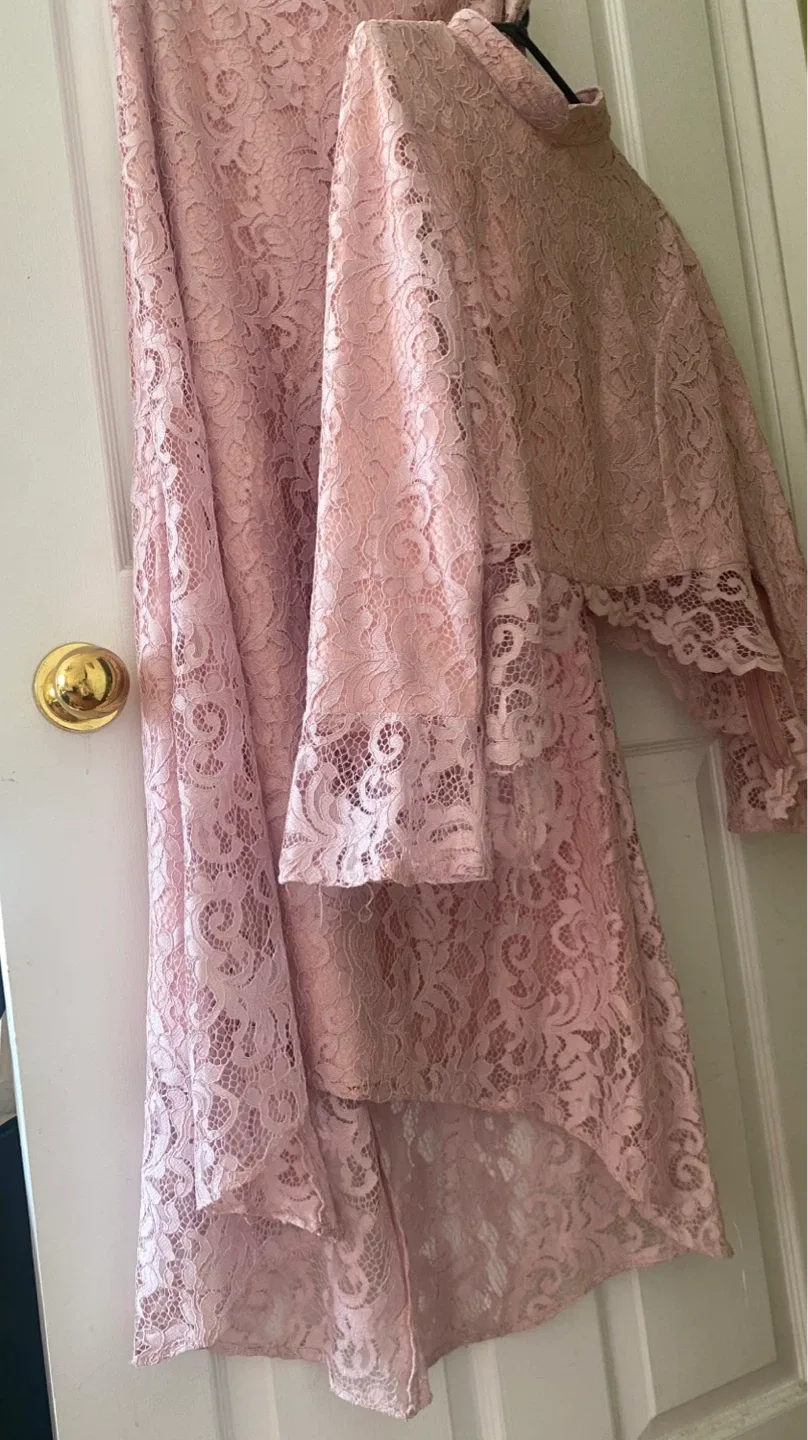 🌸 Blush Lace Two-Piece Set – Elegant & Modest Style 🌸 image indicator(6)