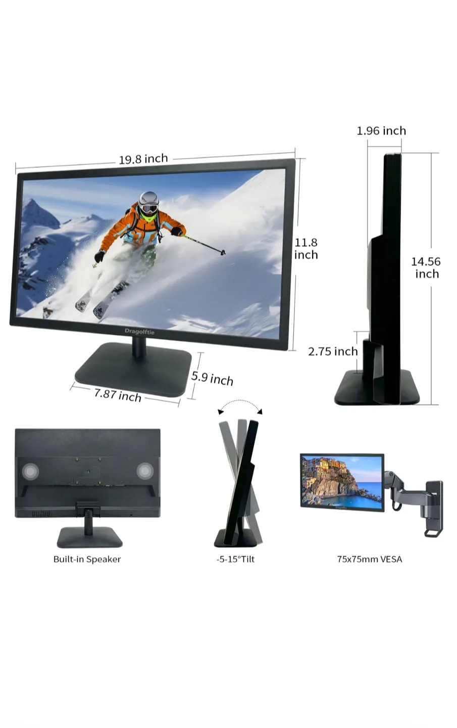 Brand New 21.5" Touchscreen, Full HD Display, Built-in Speaker image indicator(8)