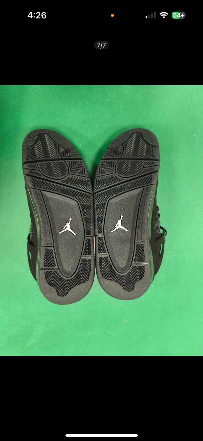 Jordan 4 Retro Black Cat1:1 reps free shipping image indicator(2)