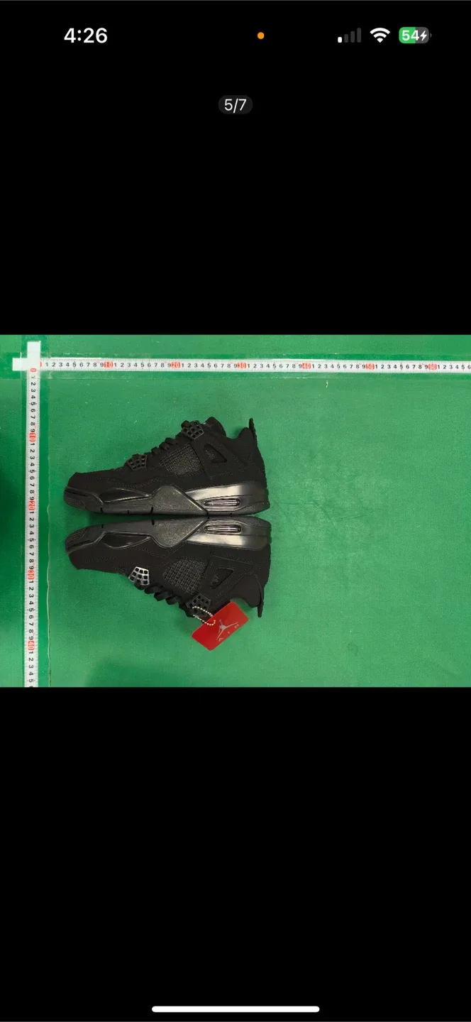 Jordan 4 Retro Black Cat1:1 reps free shipping image indicator(5)