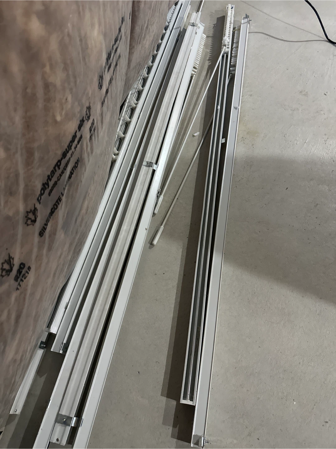 White Curtain Tracks