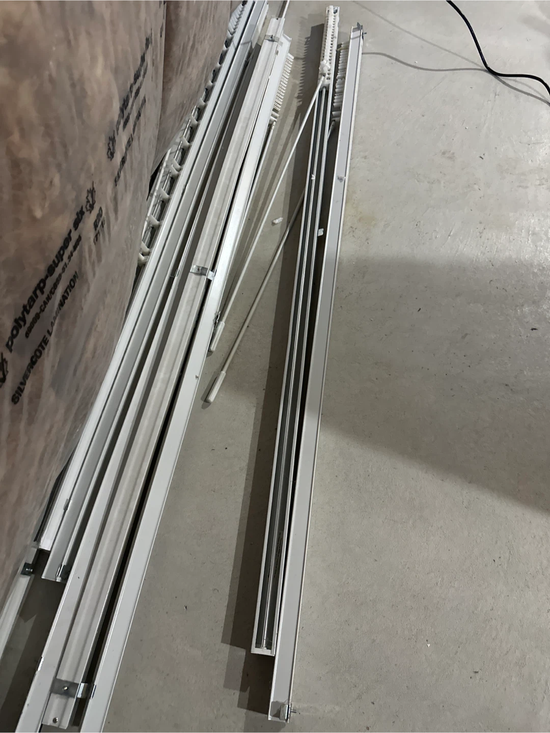 White Curtain Tracks - photo 2