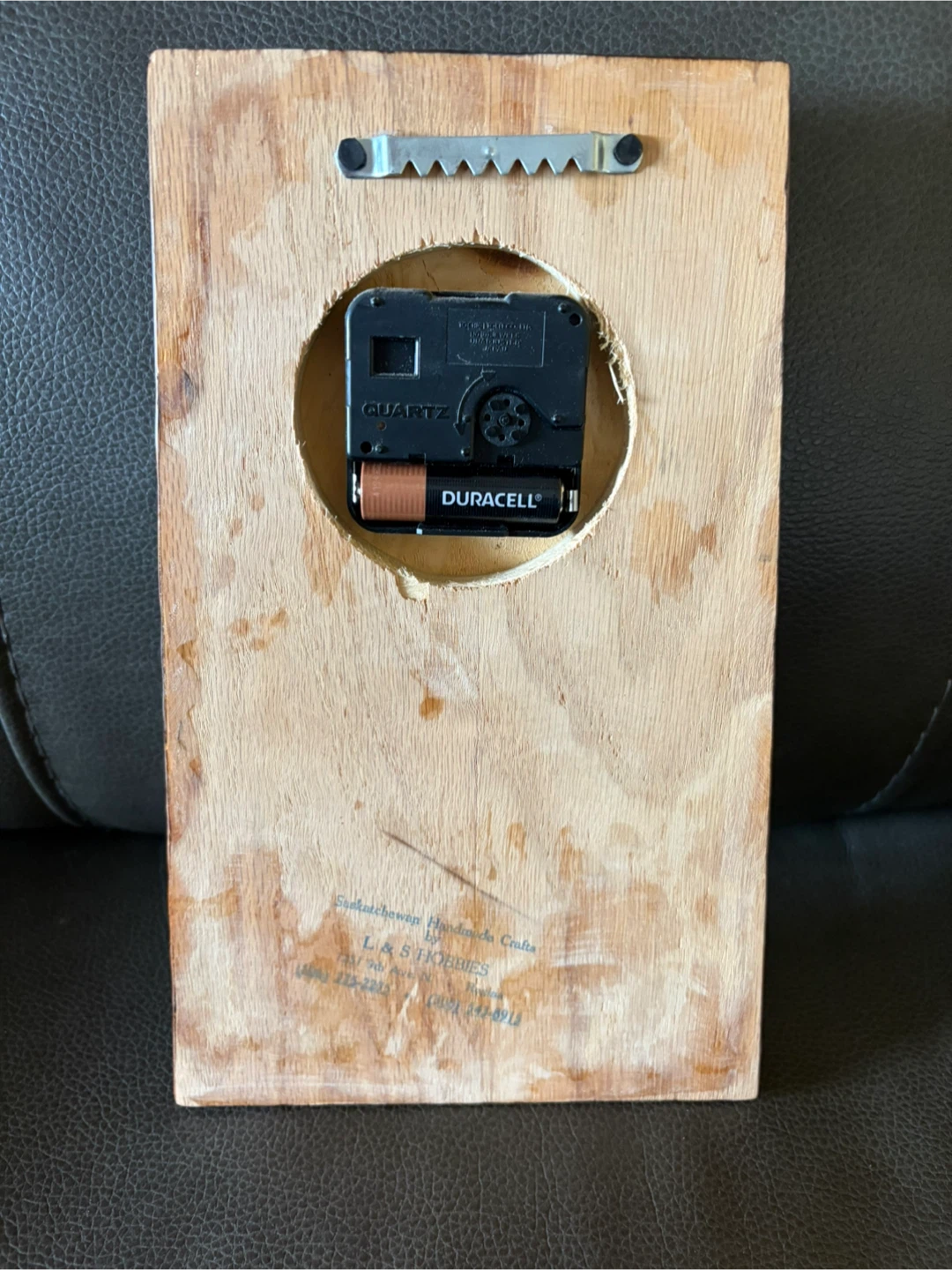 Vintage Lacquer Wood Clock 10.5” x 6.5” - photo 2