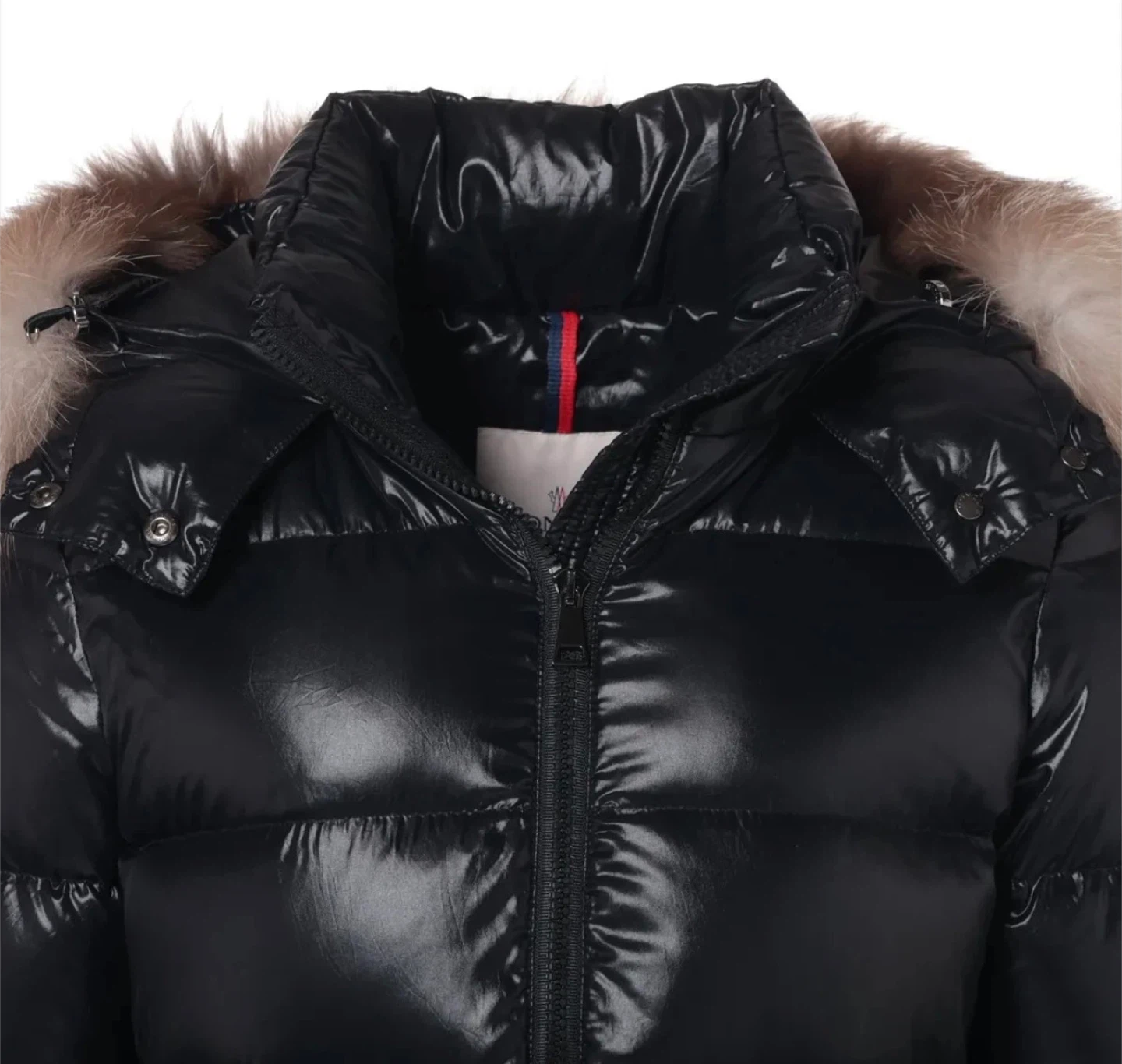 Moncler HUDSON  Nylon Down coat Ladies' Black  Fur Detacha - photo 3