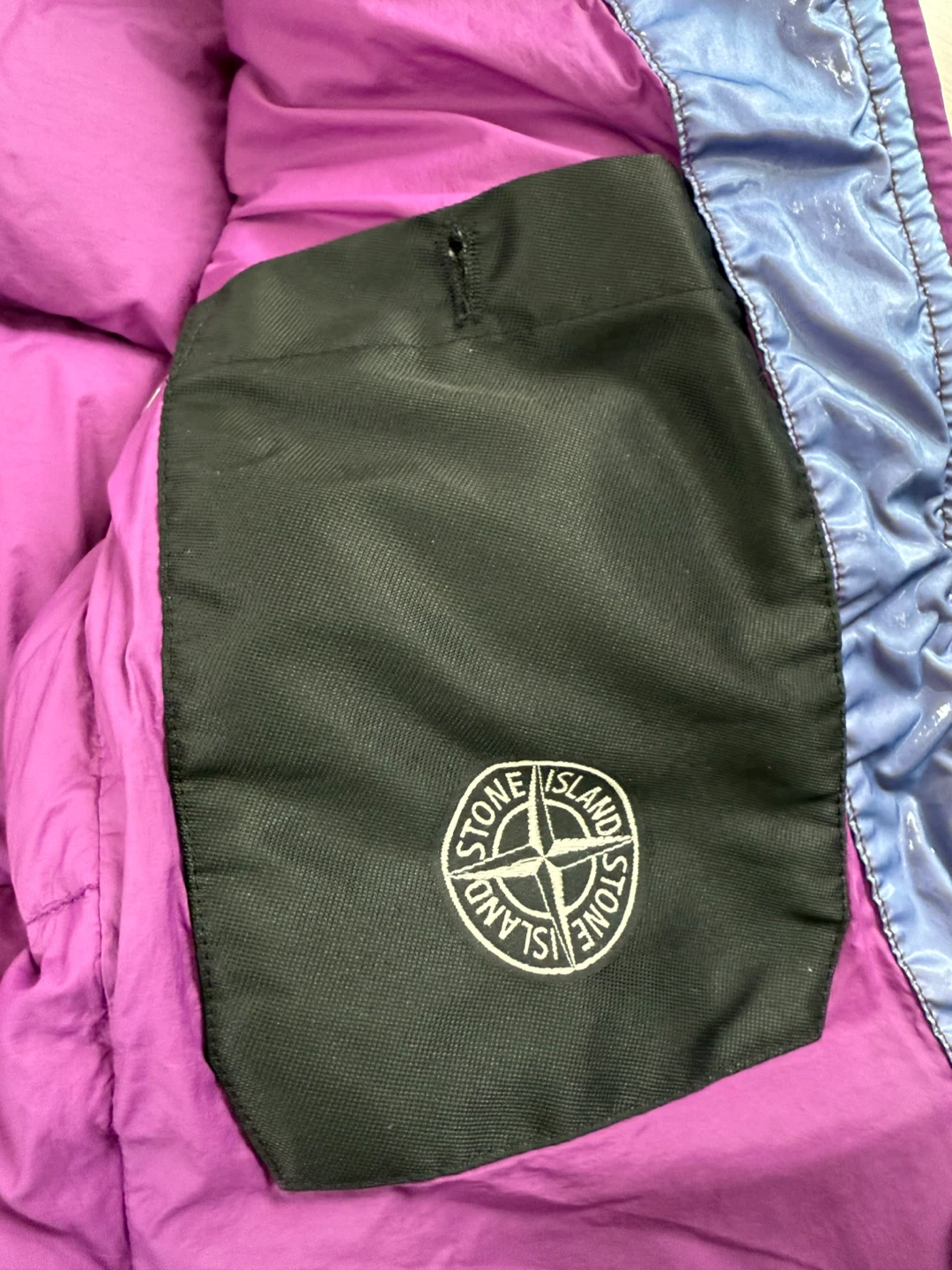Stone Island Purple Down Puffer Jacket-Size Small - photo 5