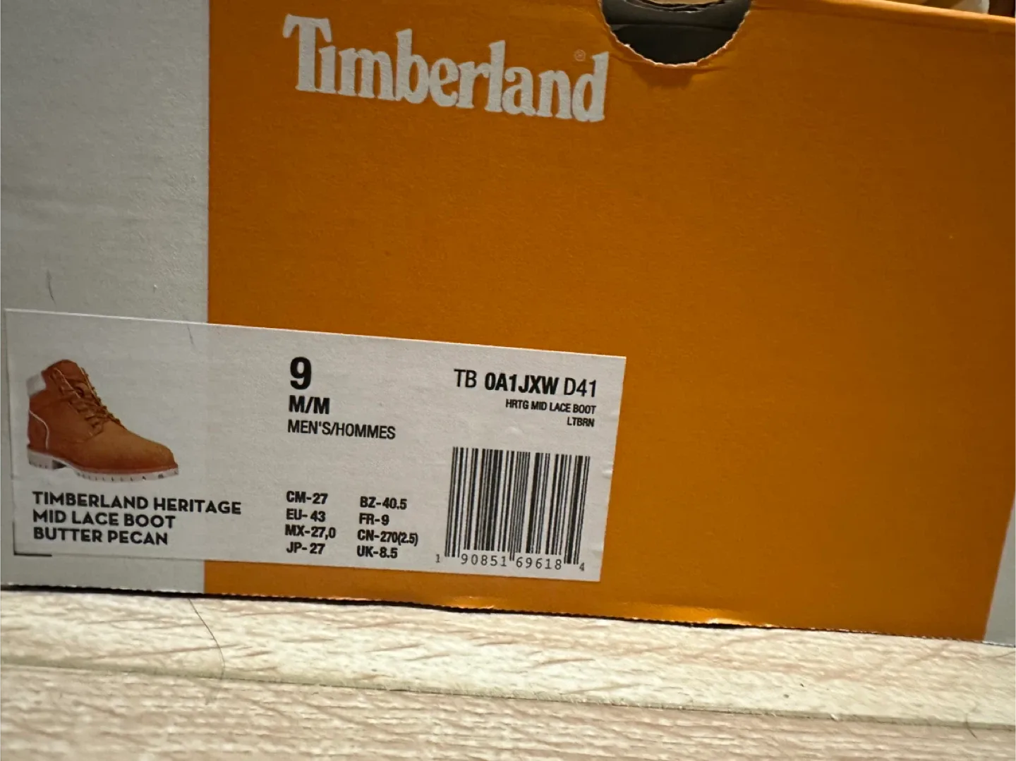 Timberland Heritage Mid Lace Boot - Size 9 image indicator(5)