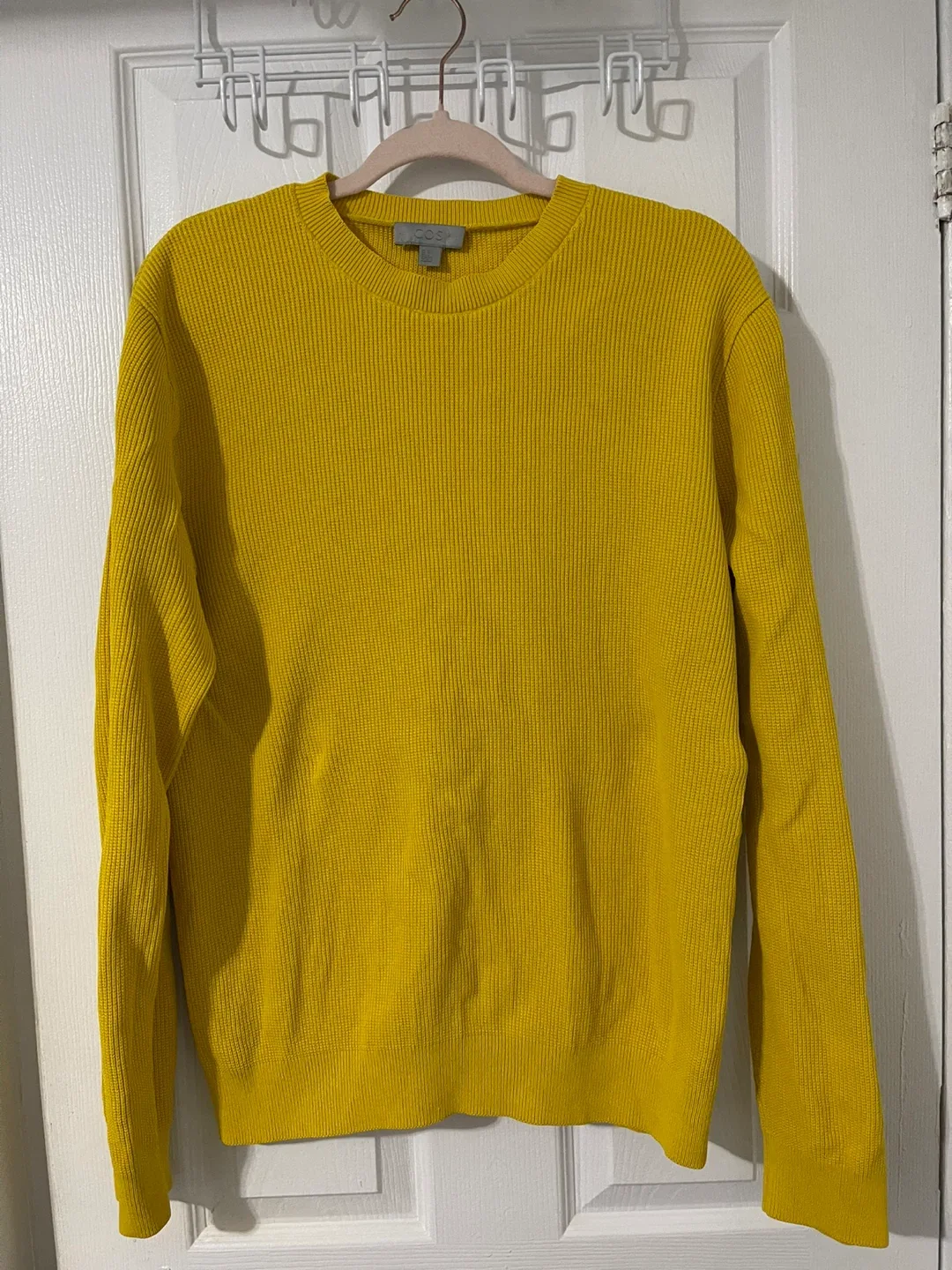 COS Yellow Knit Sweater - Size M image indicator(2)