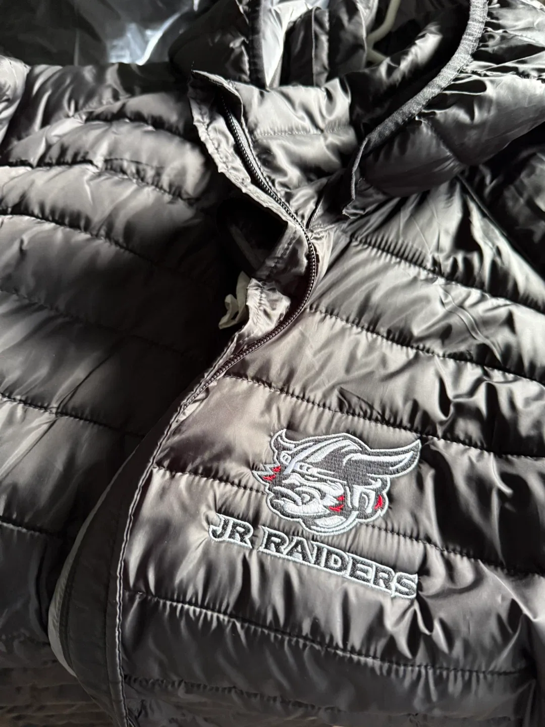 JR Raiders Black Puffer Jacket image indicator(2)