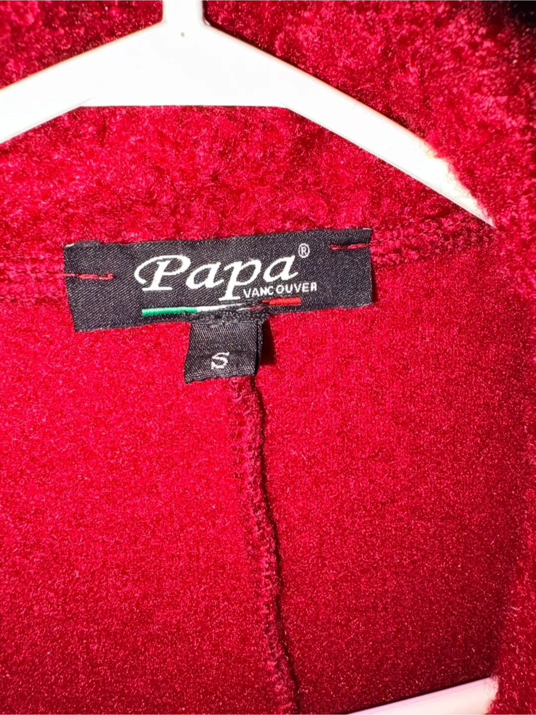 Papa Vancouver Red Boucle Coat - Size S image indicator(3)