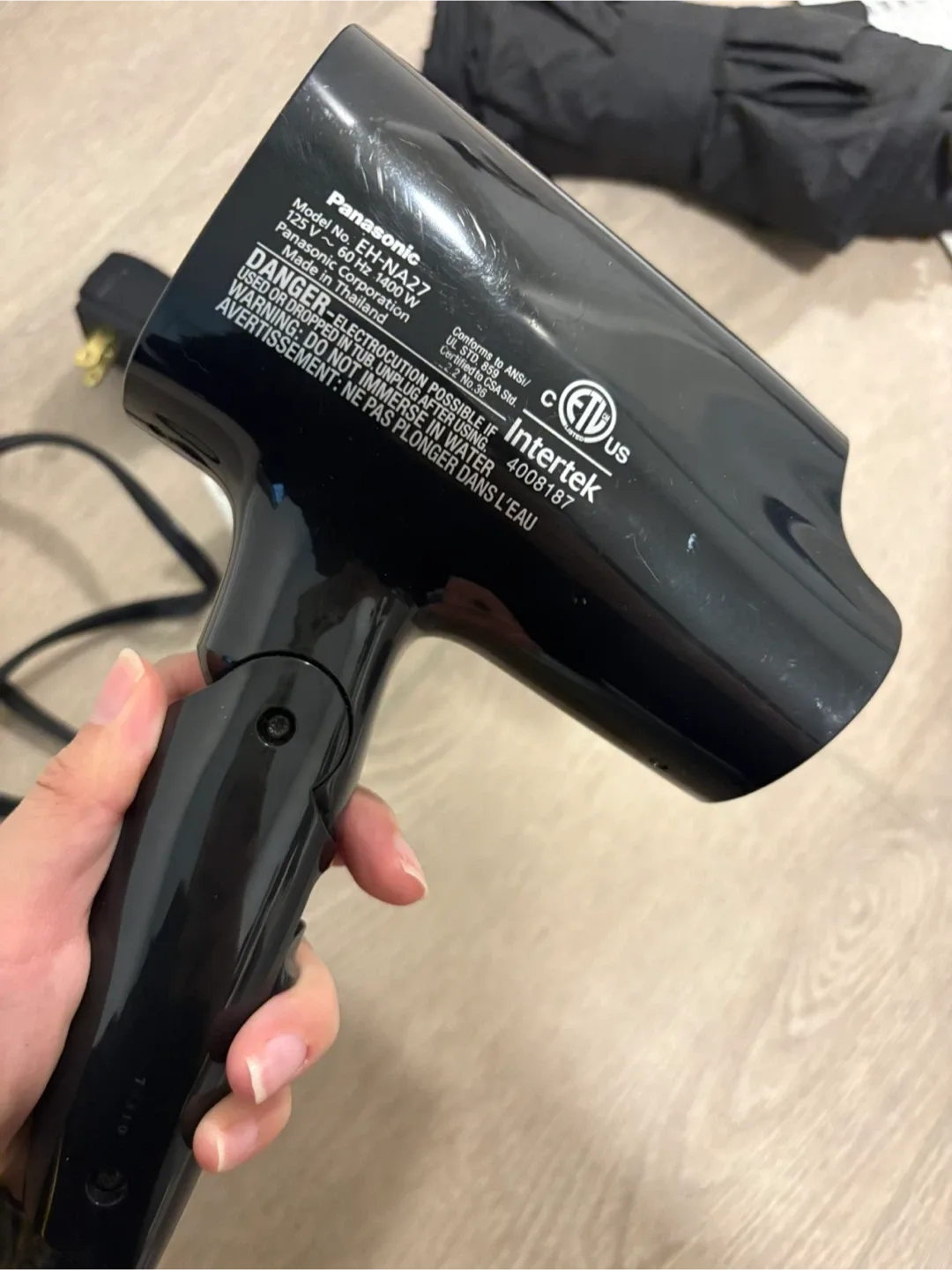 Panasonic EH-NA27 Hair Dryer - Black image indicator(3)