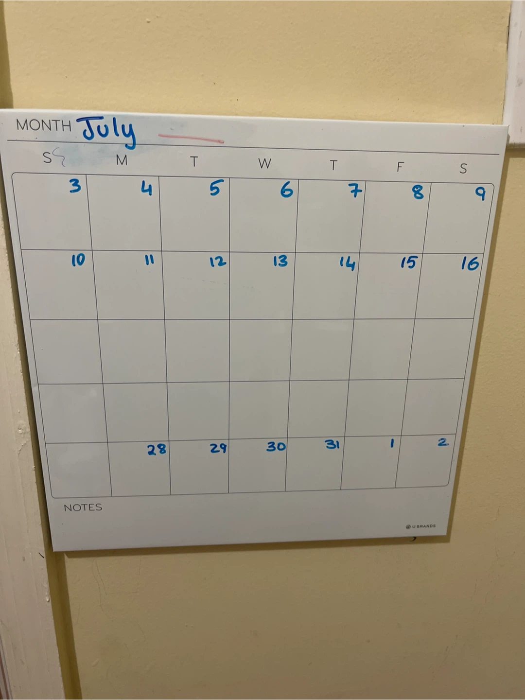 U Brands Whiteboard Calendar