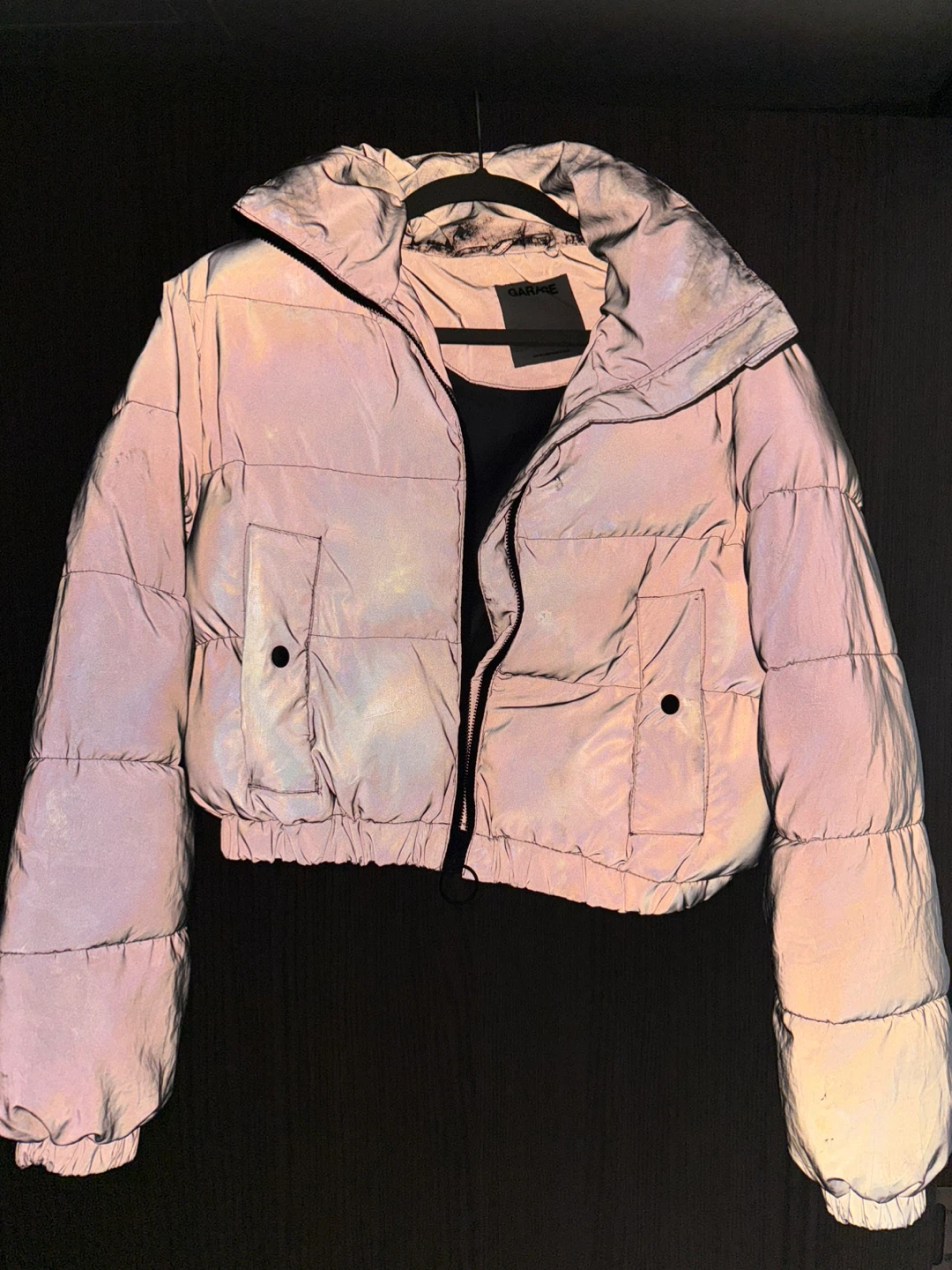 Garage Reflective Puffer Jacket - Size Small - photo 3
