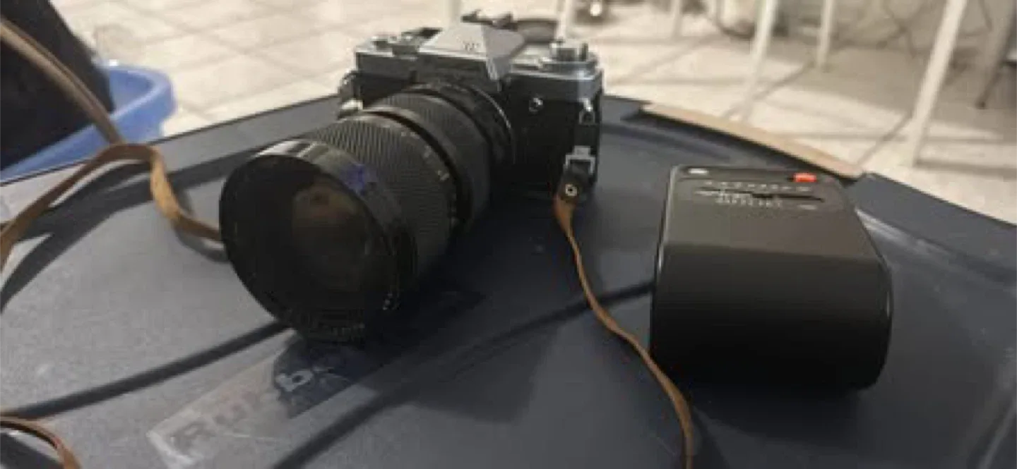 Fujica Film Camera with Lens & Flash