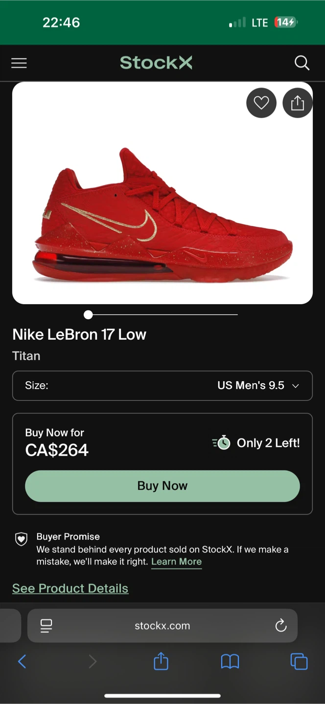 Nike LeBron 17 Low Titan Red US Men's 9.5 - photo 4