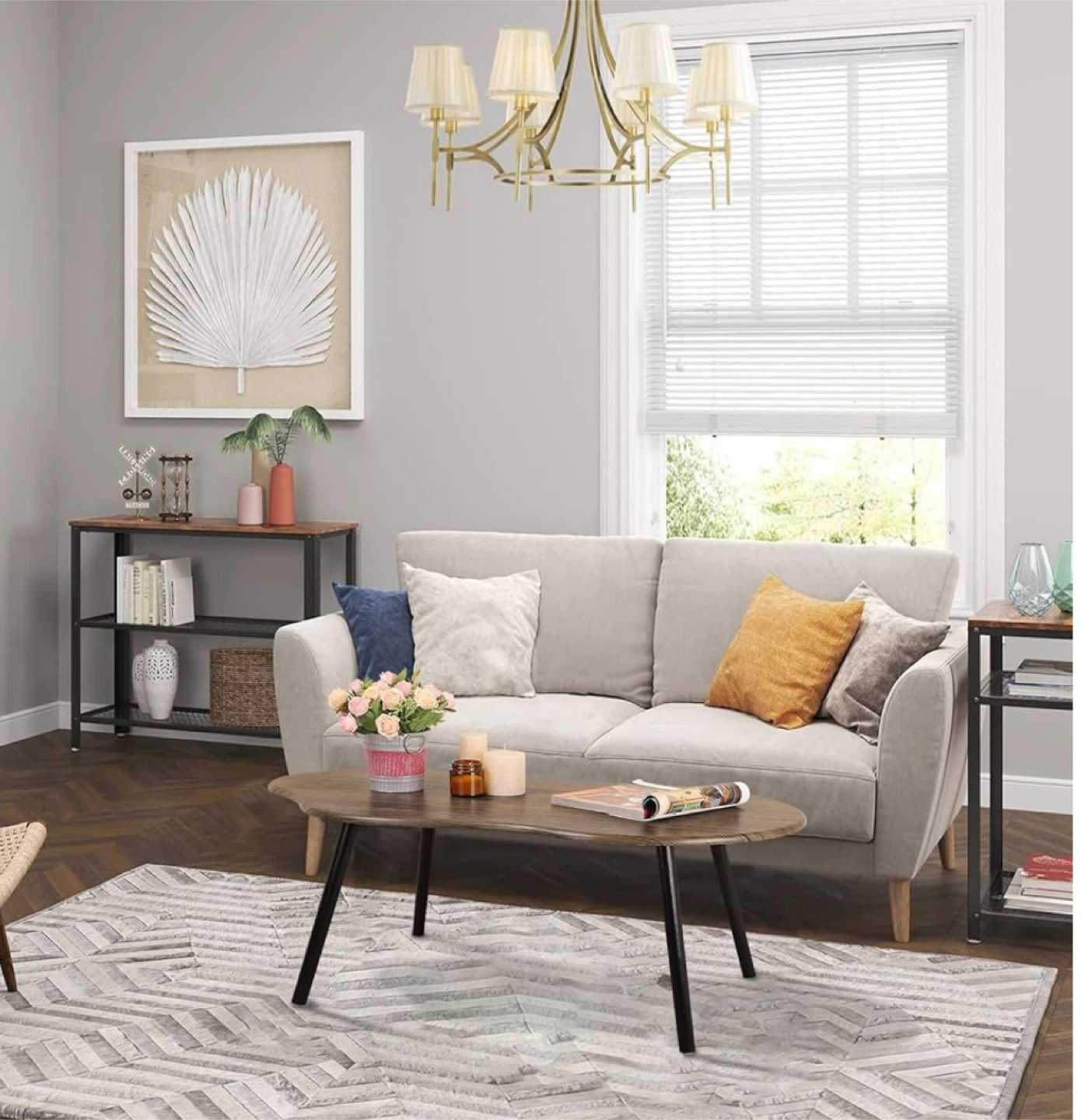 New Oval Coffee Table, 39.5 x 20 inches - photo 3