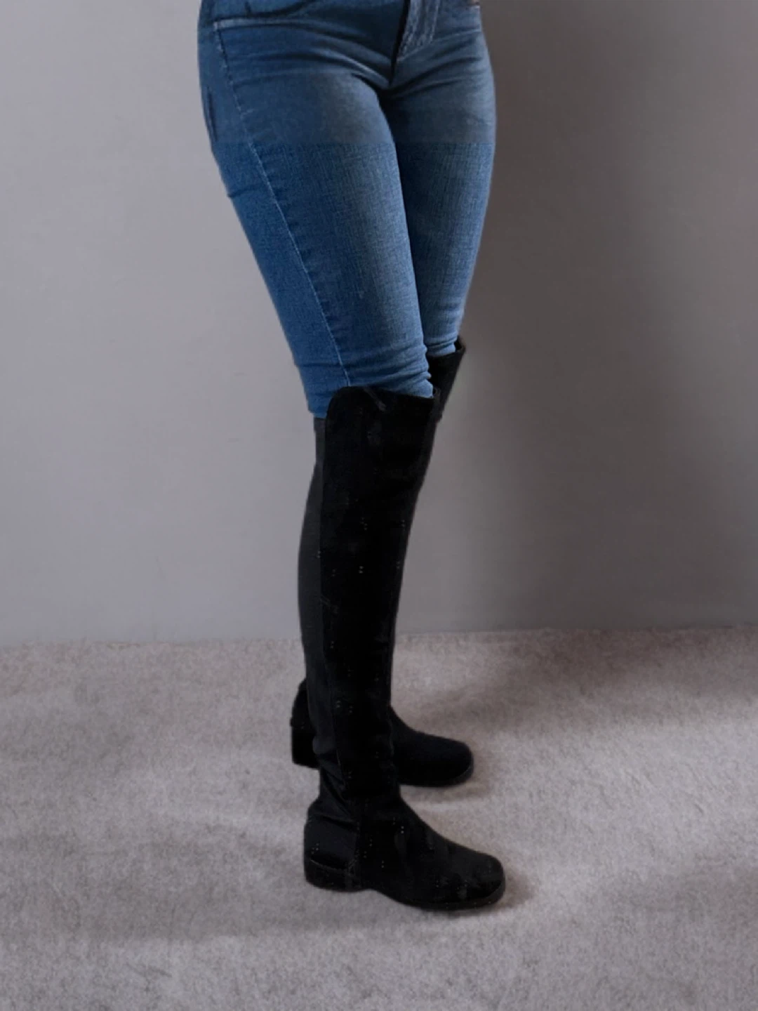 Black Over-the-Knee Boots