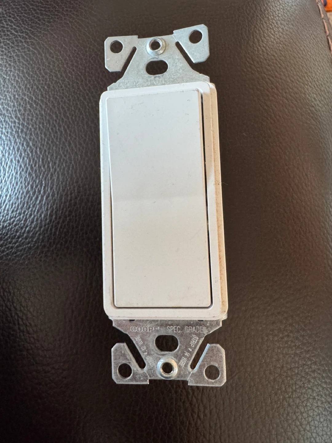 Cooper Spec Grade Light Switch
