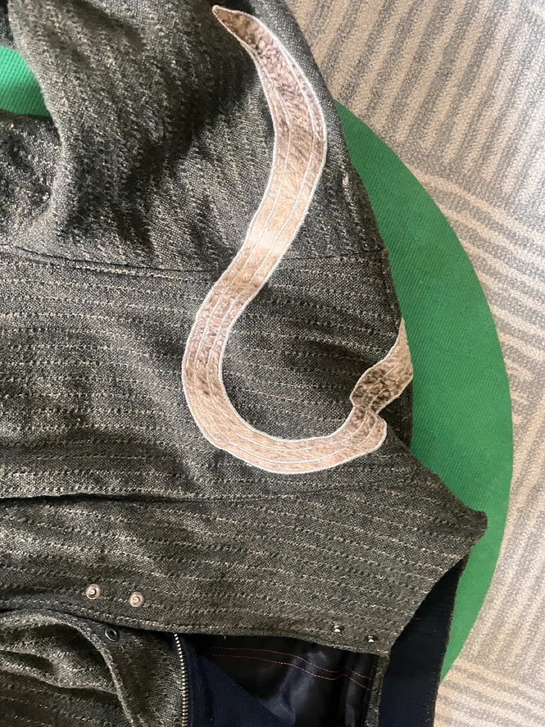 Vintage Wool Blend Bomber Jacket image indicator(4)