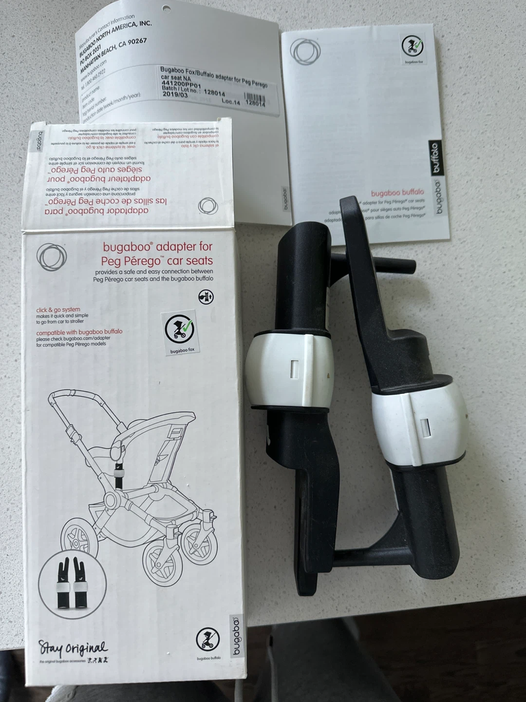 Bugaboo Fox/Buffalo Adapter for Peg Perego Car Seats
