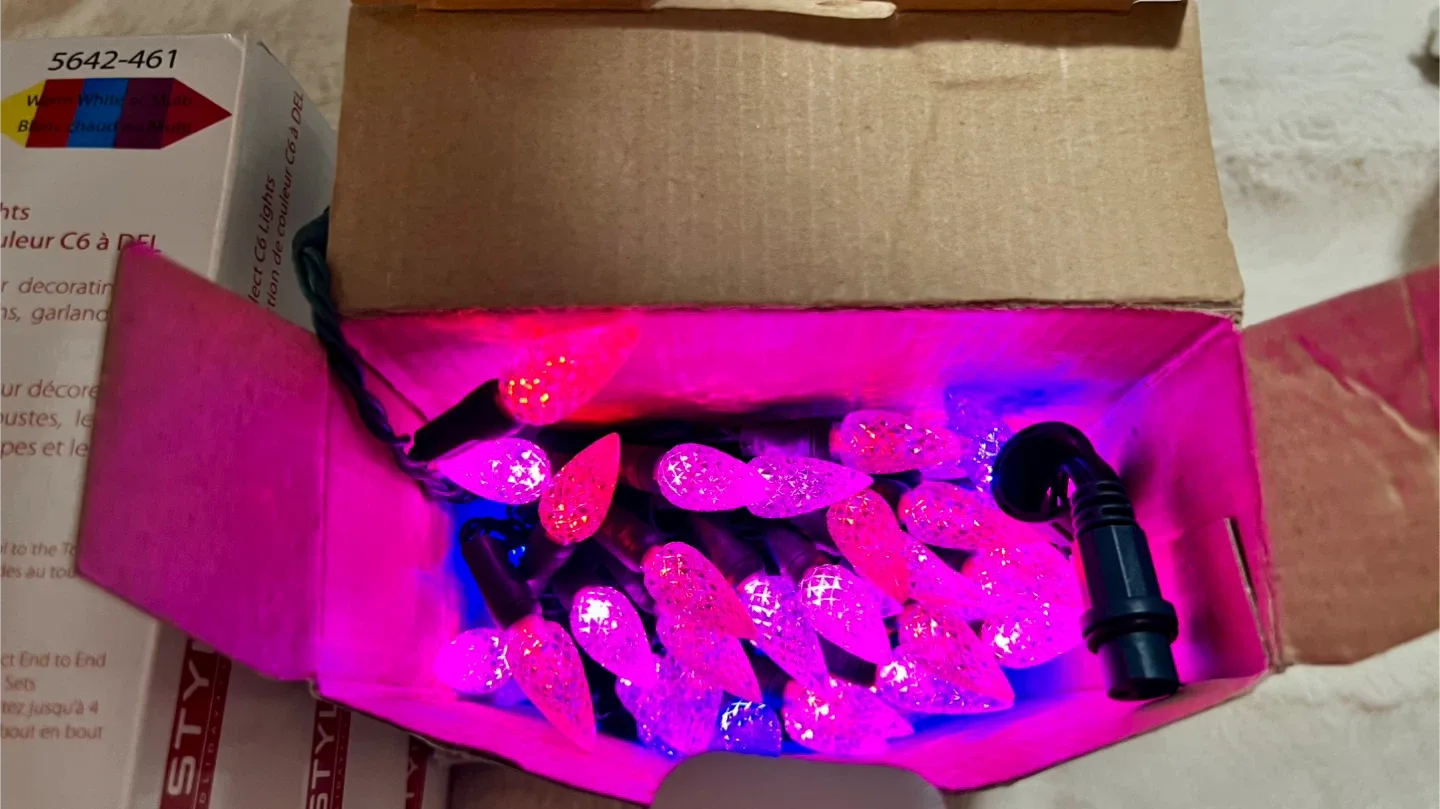 Christmas lights - 70 LED Colour Select C6 Lights - NEW image indicator(9)