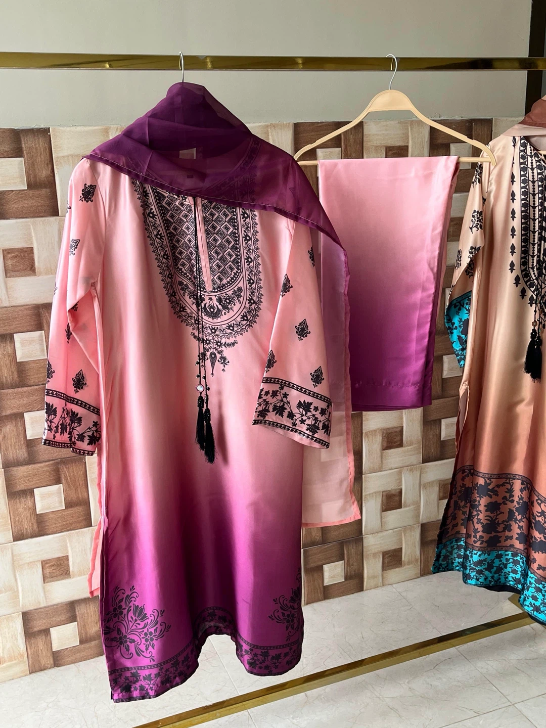 3 piece silk artical