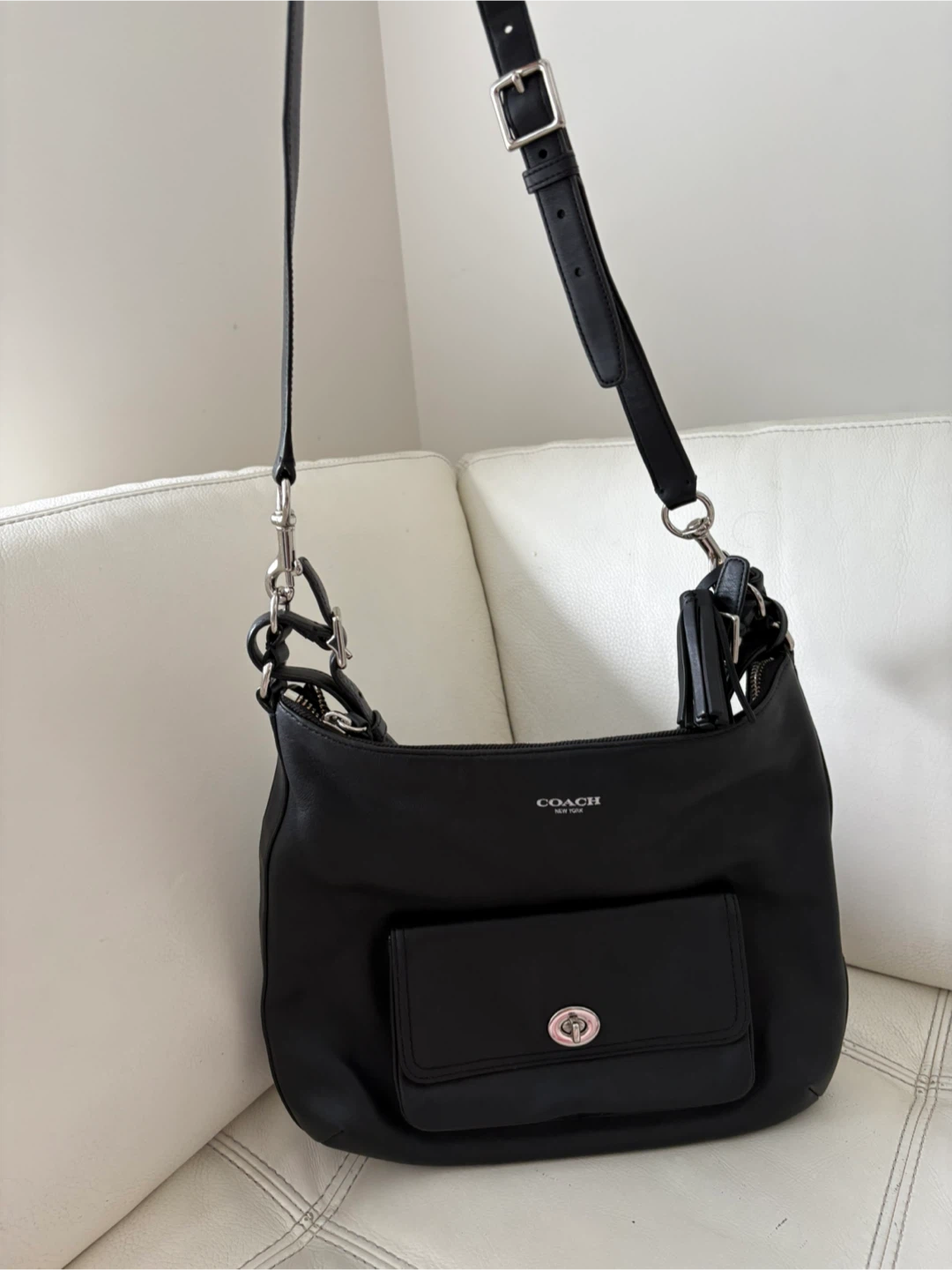 Coach Black Leather Handbag
