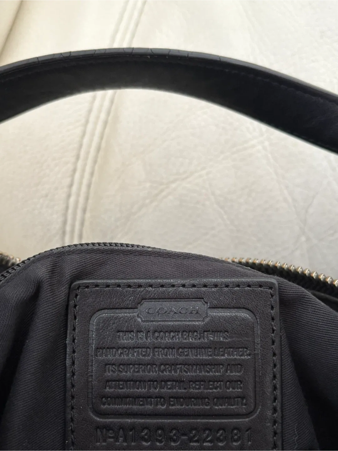 Coach Black Leather Handbag image indicator(3)