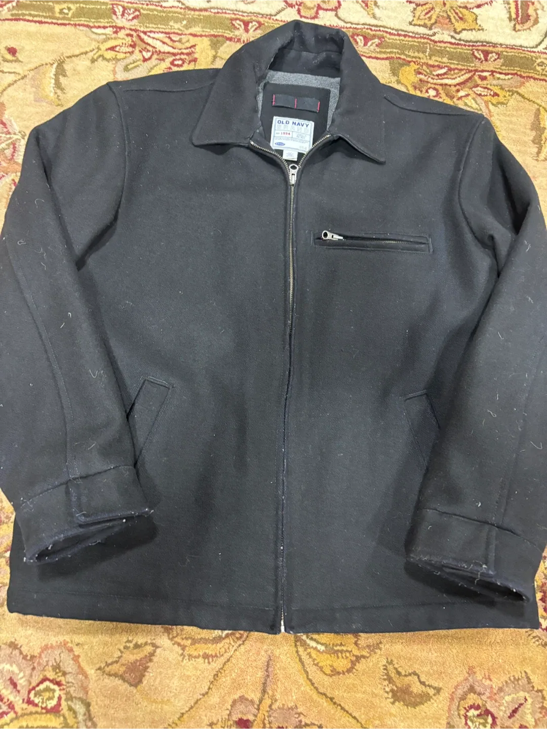 Men’s short casual wool jacket - large image indicator(3)