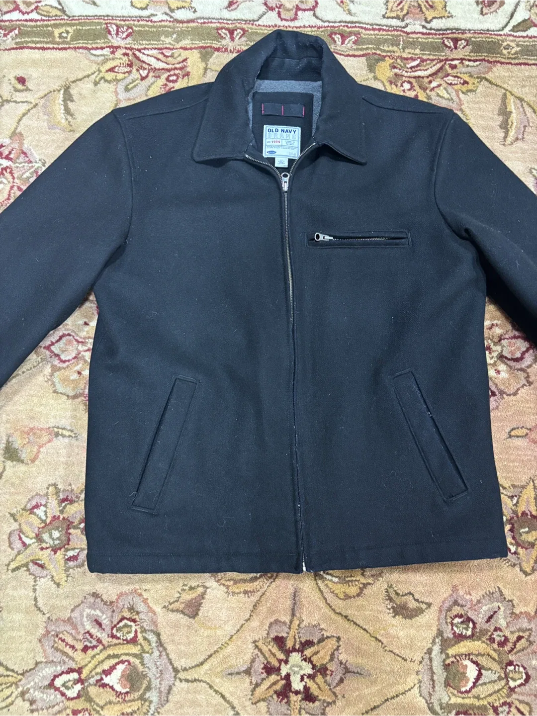 Men’s short casual wool jacket - large image indicator(2)