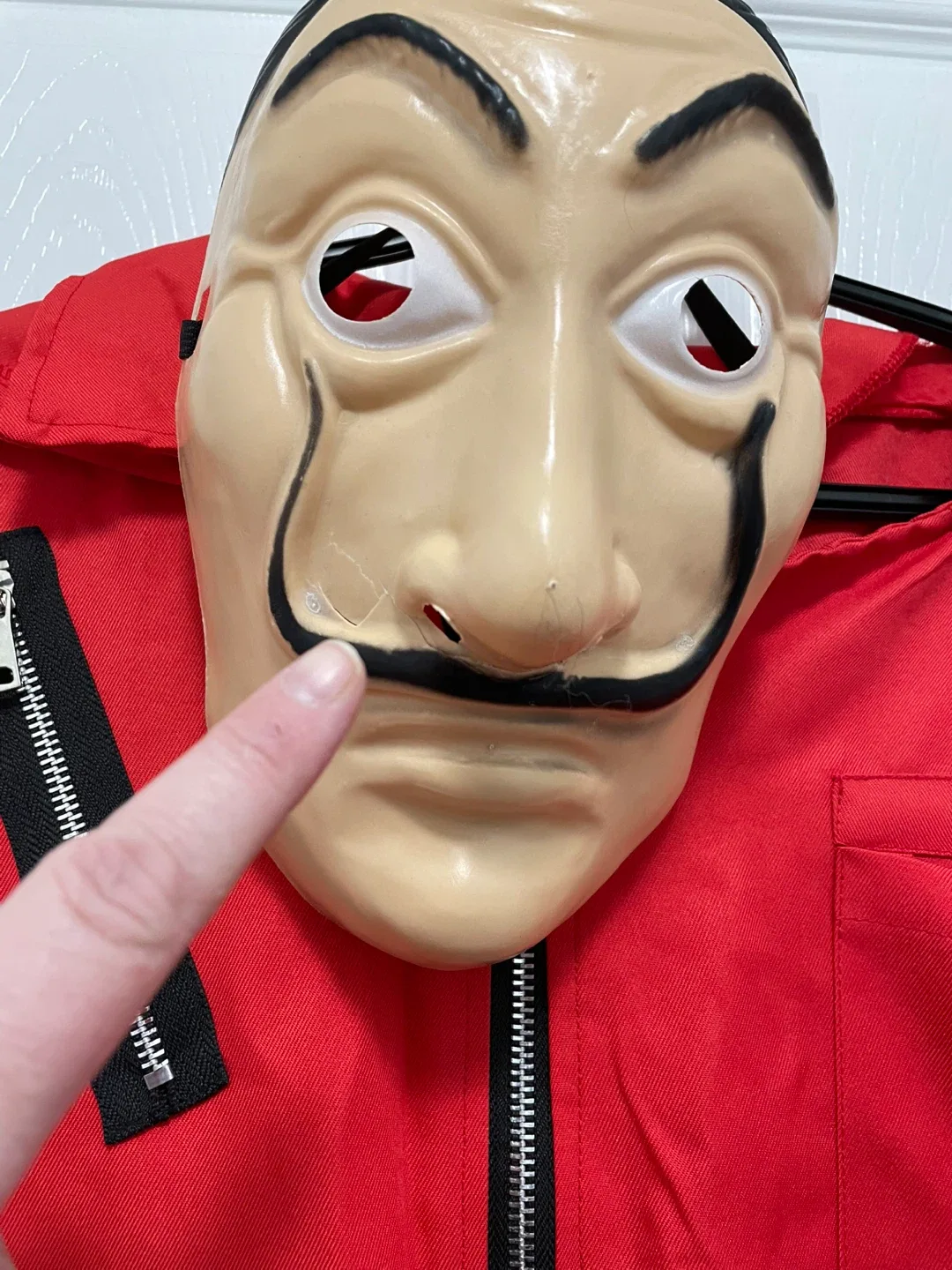Money Heist Costume - Red Jumpsuit & Mask, XXL image indicator(5)