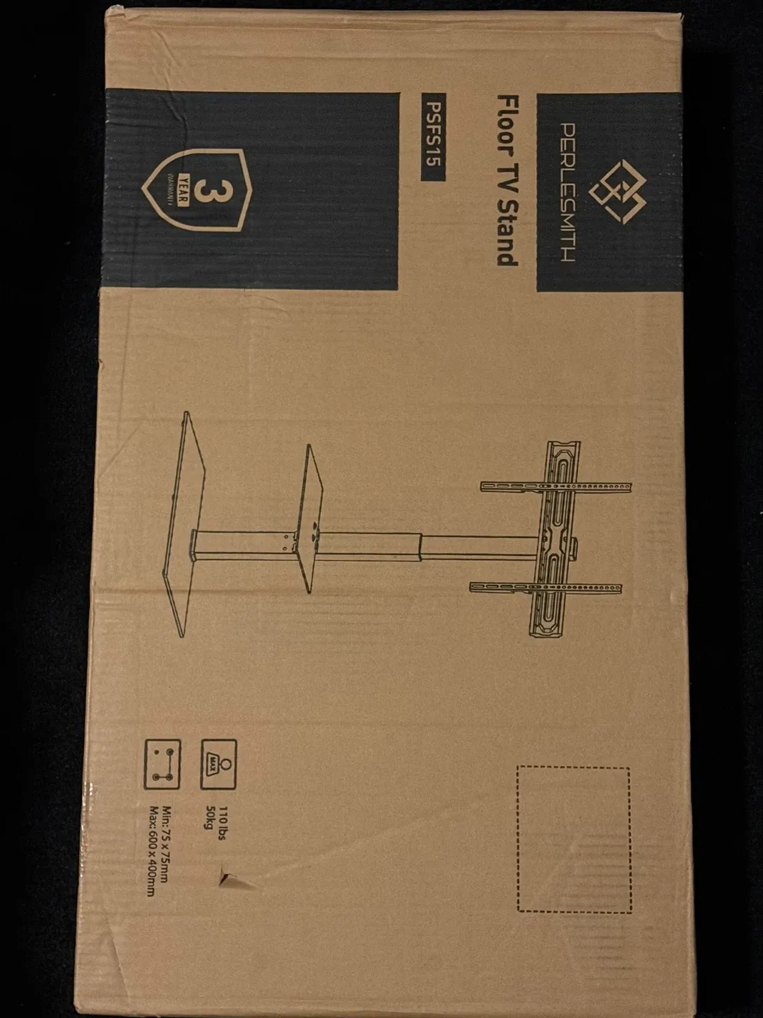 Floor TV Stand with Tilt for 30-70 inch TVs up to 110 lbs image indicator(2)