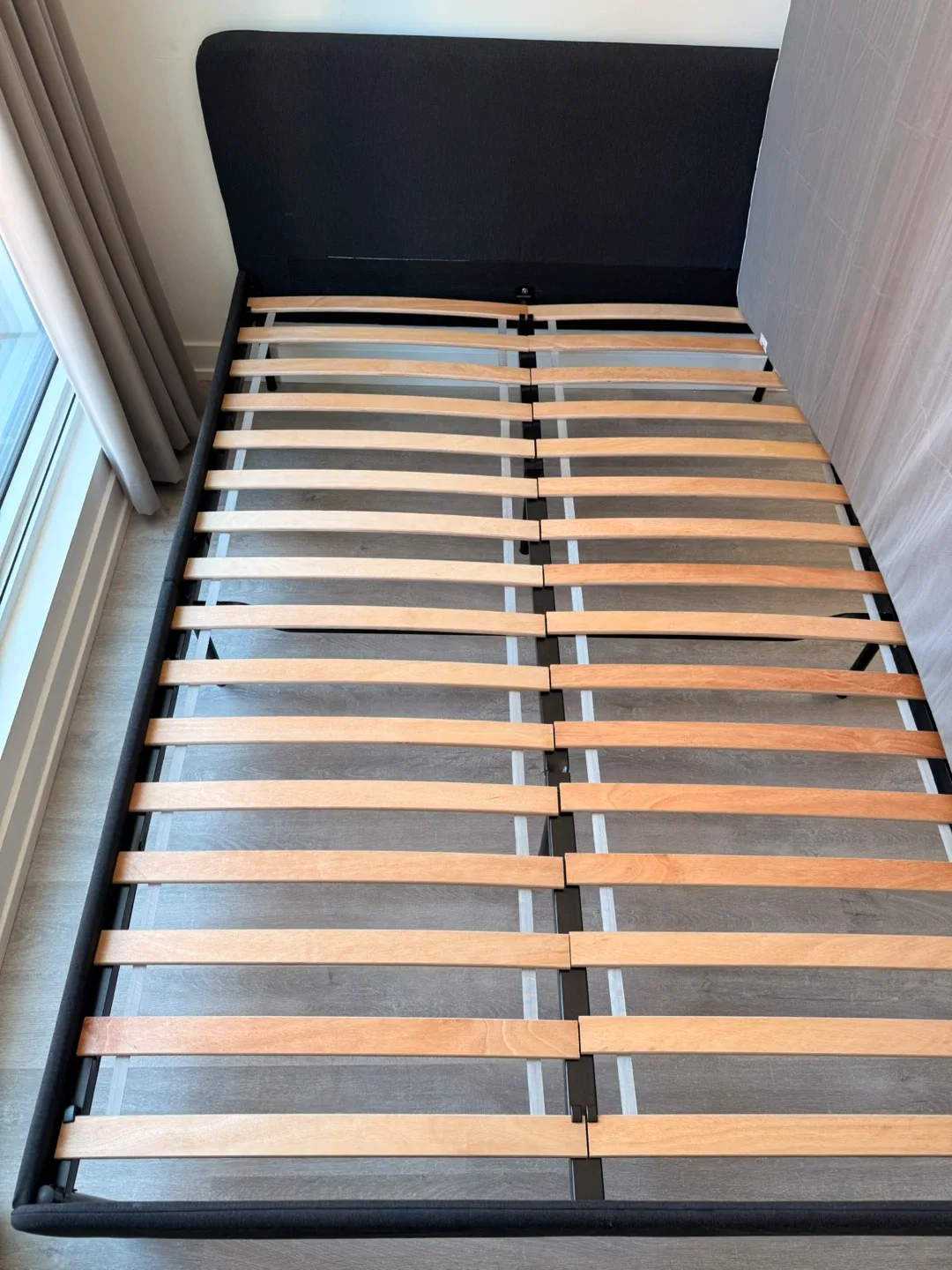 IKEA SLATTUM Upholstered Full bed frame thumbnail
