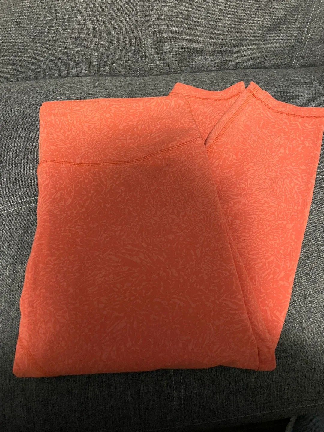Lululemon Orange Patterned Leggings - Size 20 thumbnail