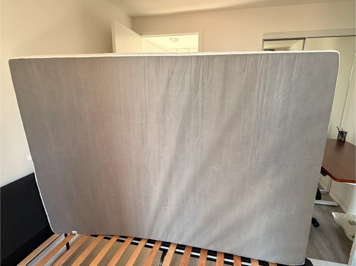 Two IKEA Akrehamn Foam Mattresses, Firm/White, Full – Like New! - photo 4