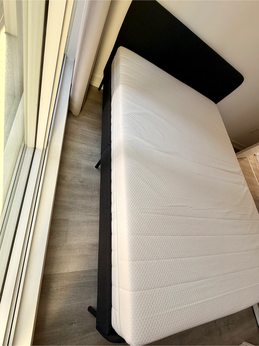 Two IKEA Akrehamn Foam Mattresses, Firm/White, Full – Like New! - photo 2