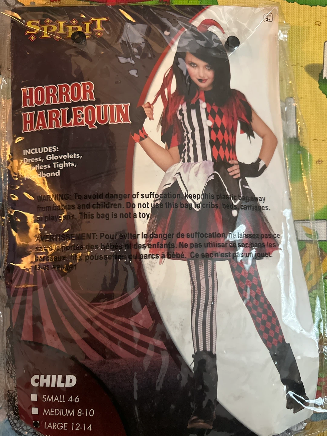 Harlequin Girl Costume