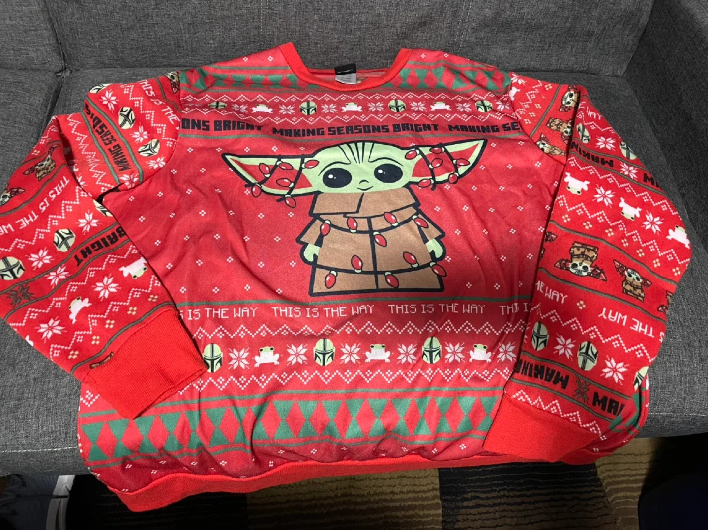 Star Wars Baby Yoda Christmas Sweater thumbnail