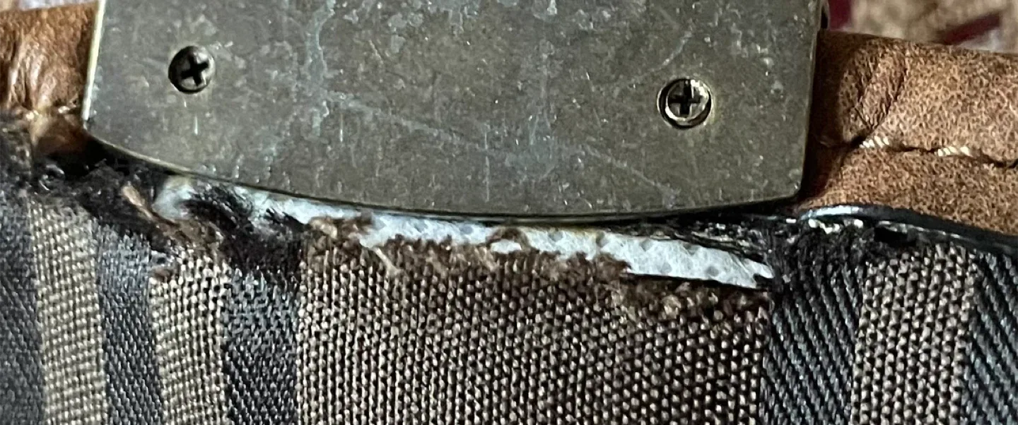 Frye Brown Leather Messenger Bag image indicator(8)