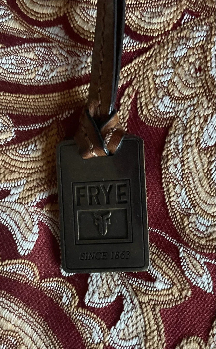 Frye Brown Leather Messenger Bag image indicator(6)
