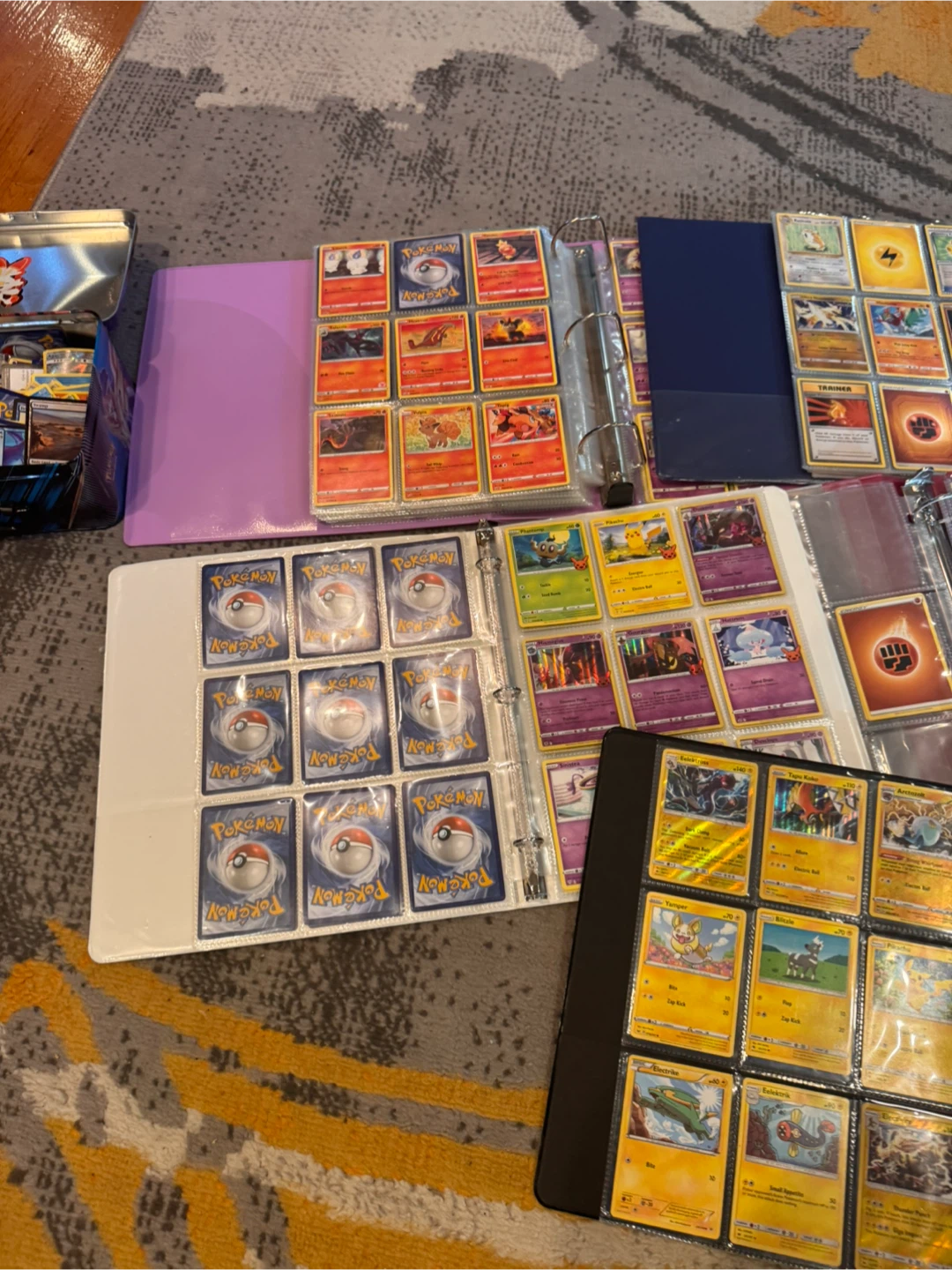 Pokemon Trading Card Collection with Binders