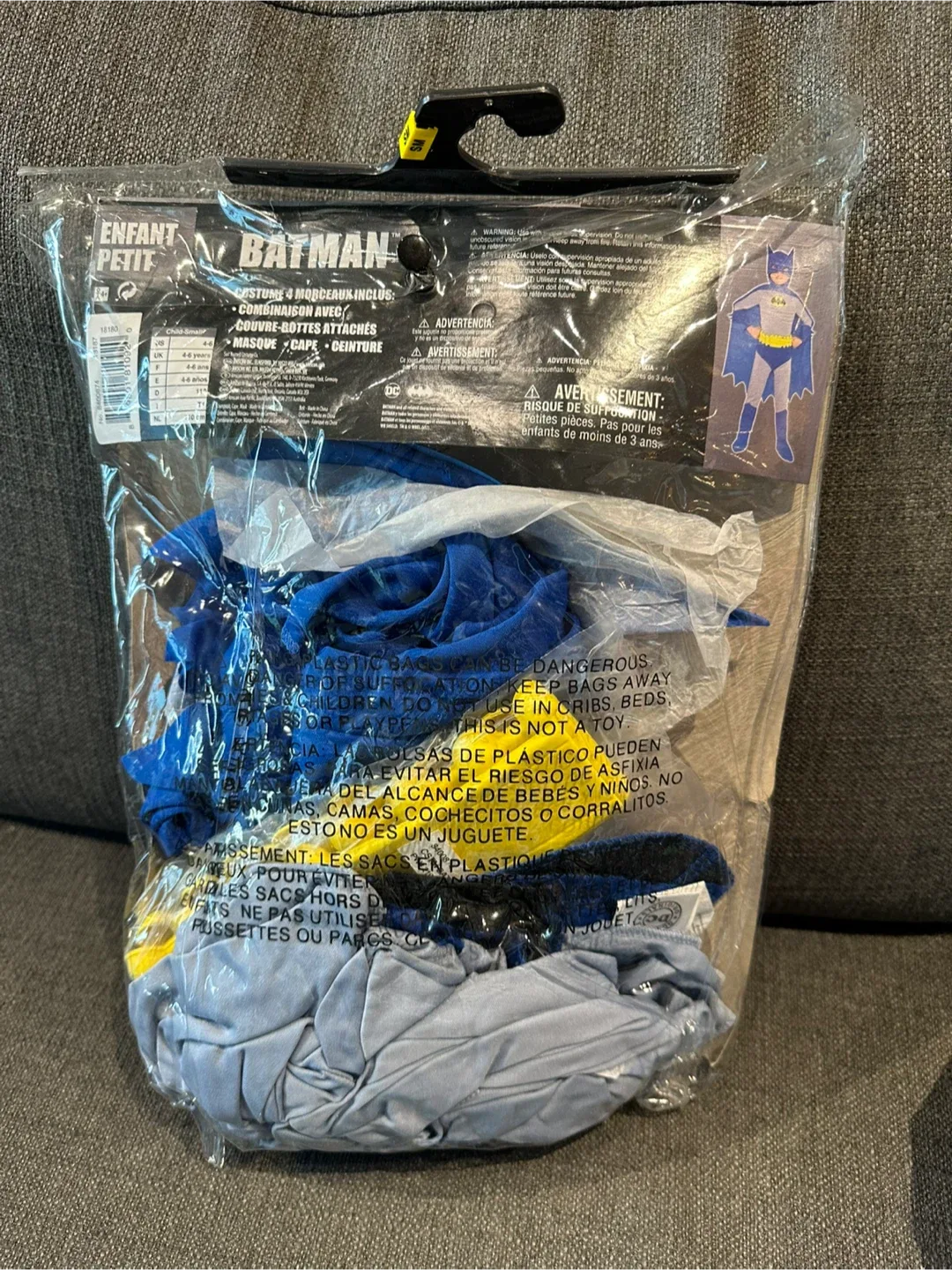 Batman Child Small Costume (4-6 years) image indicator(2)