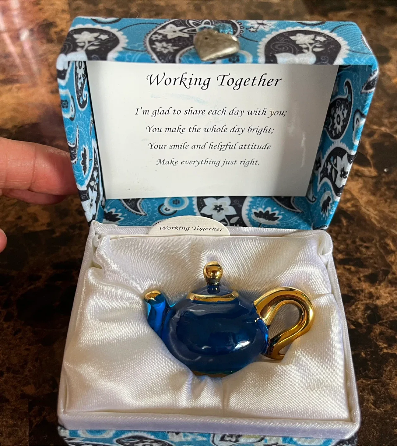 Teapot Figurine in Decorative Box thumbnail