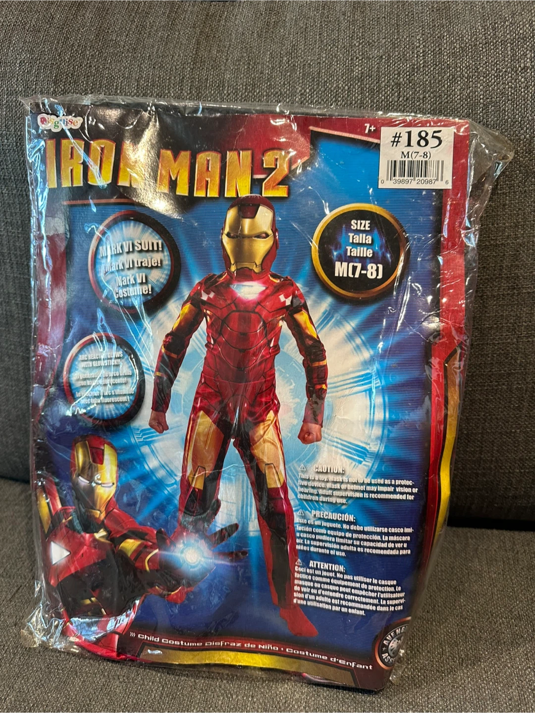 Iron Man 2 Child Costume, Size M (7-8)